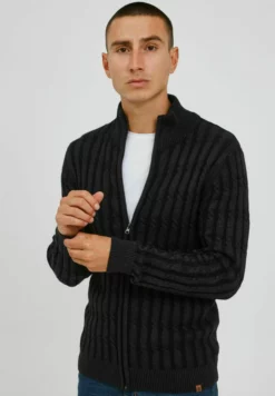 Indicode Jeans Paulomo - Chaqueta De Punto - Charcoal Mix