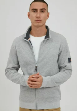 Indicode Jeans Arcelio - Chaqueta De Punto - Light Grey Mix