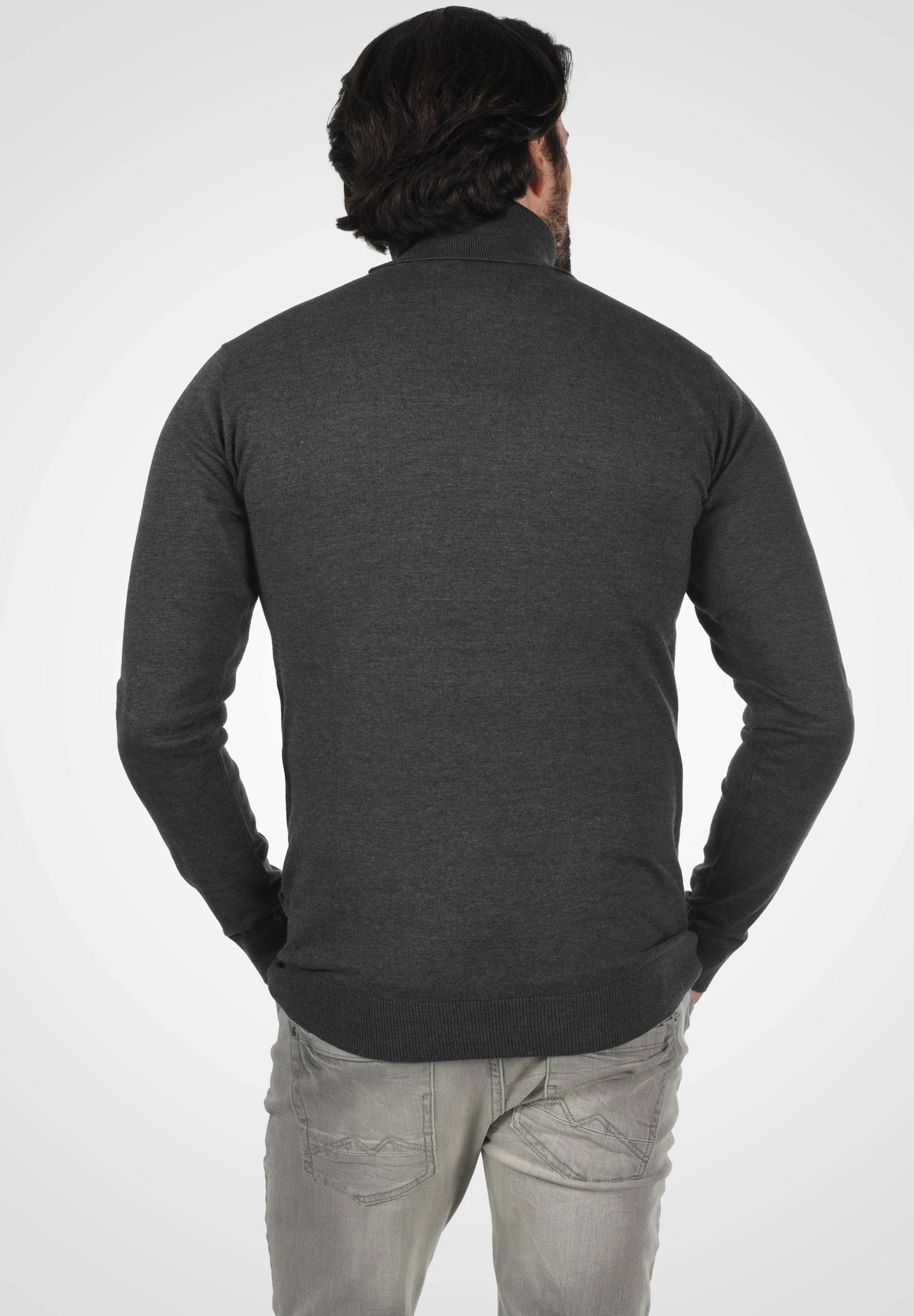 Indicode Jeans Idernetto - Jersey De Punto - Charcoal Mix 3 Indicode Jeans Idernetto - Jersey De Punto - Charcoal Mix - Imagen 3