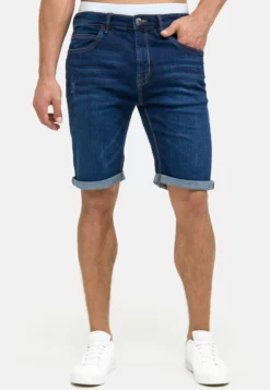 Indicode Jeans Cuba Caden - Shorts Vaqueros - Blau