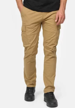 Indicode Jeans Pantalones Cargo - Camel