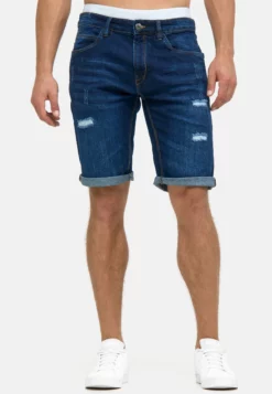 Indicode Jeans Cuba Caden - Shorts Vaqueros - Dark Blue