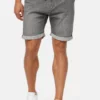 Indicode Jeans Kadin- Shorts Vaqueros - Grey