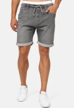Indicode Jeans Kadin- Shorts Vaqueros - Grey