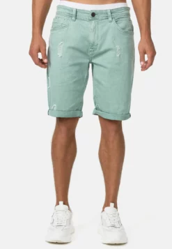 Indicode Jeans Shorts Vaqueros - Granite Green