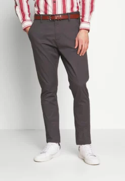 Indicode Jeans Gover - Pantalones Chinos - Dark Grey