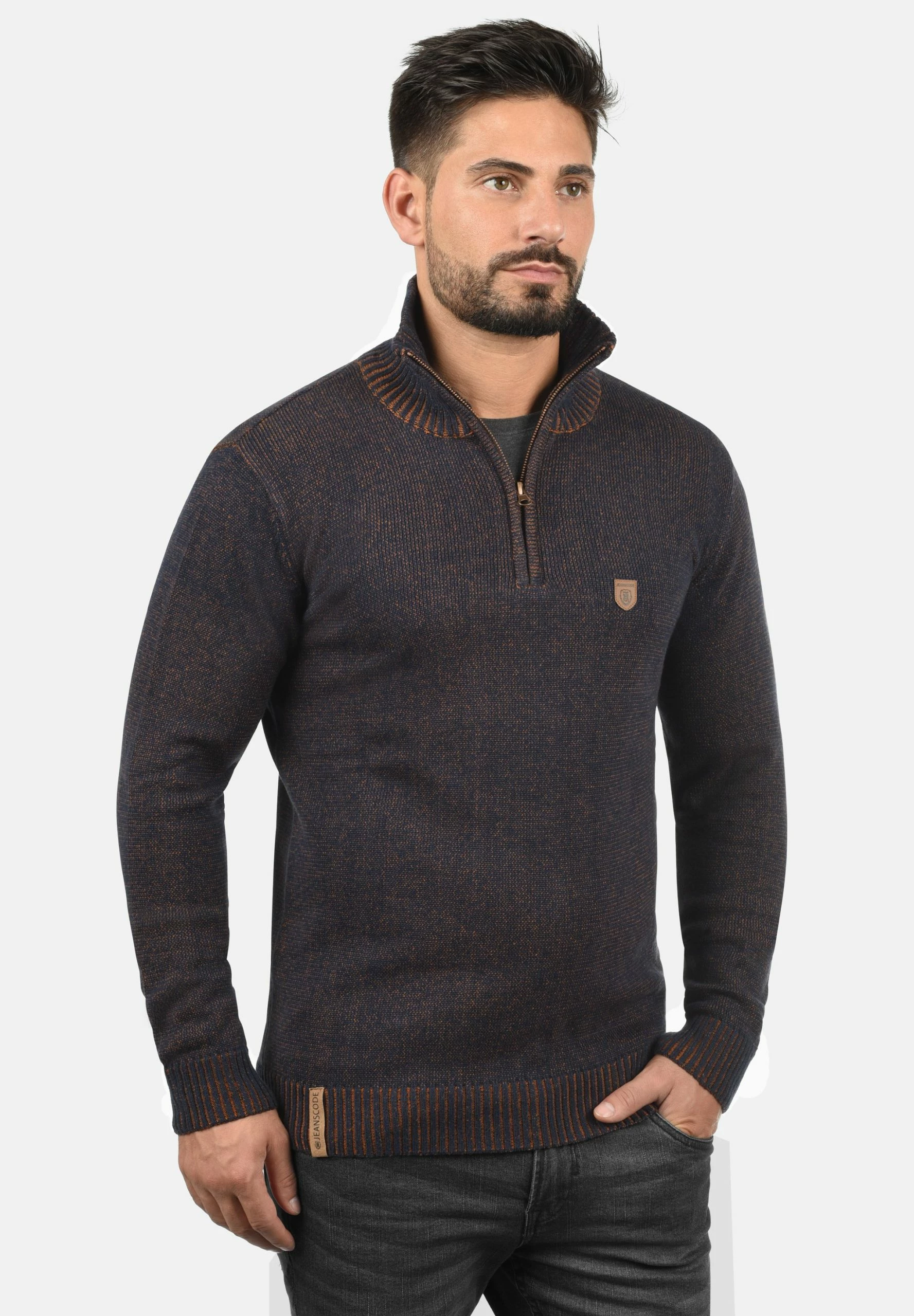 Indicode Jeans Idnathen - Jersey De Punto - Navy 1 Indicode Jeans Idnathen - Jersey De Punto - Navy