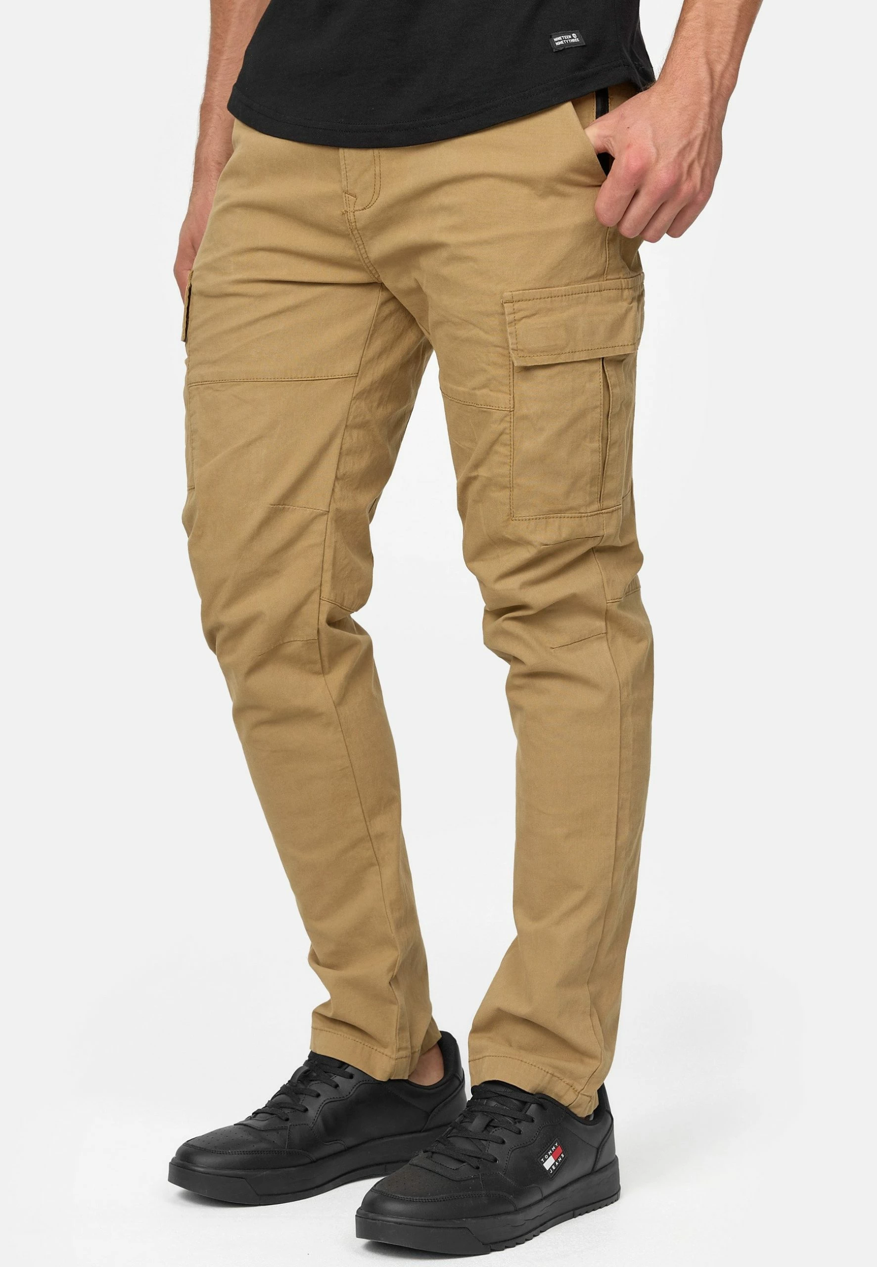 Indicode Jeans Pantalones Cargo - Camel 4 Indicode Jeans Pantalones Cargo - Camel - Imagen 4
