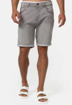Indicode Jeans Lonar - Shorts Vaqueros - Lt Grey