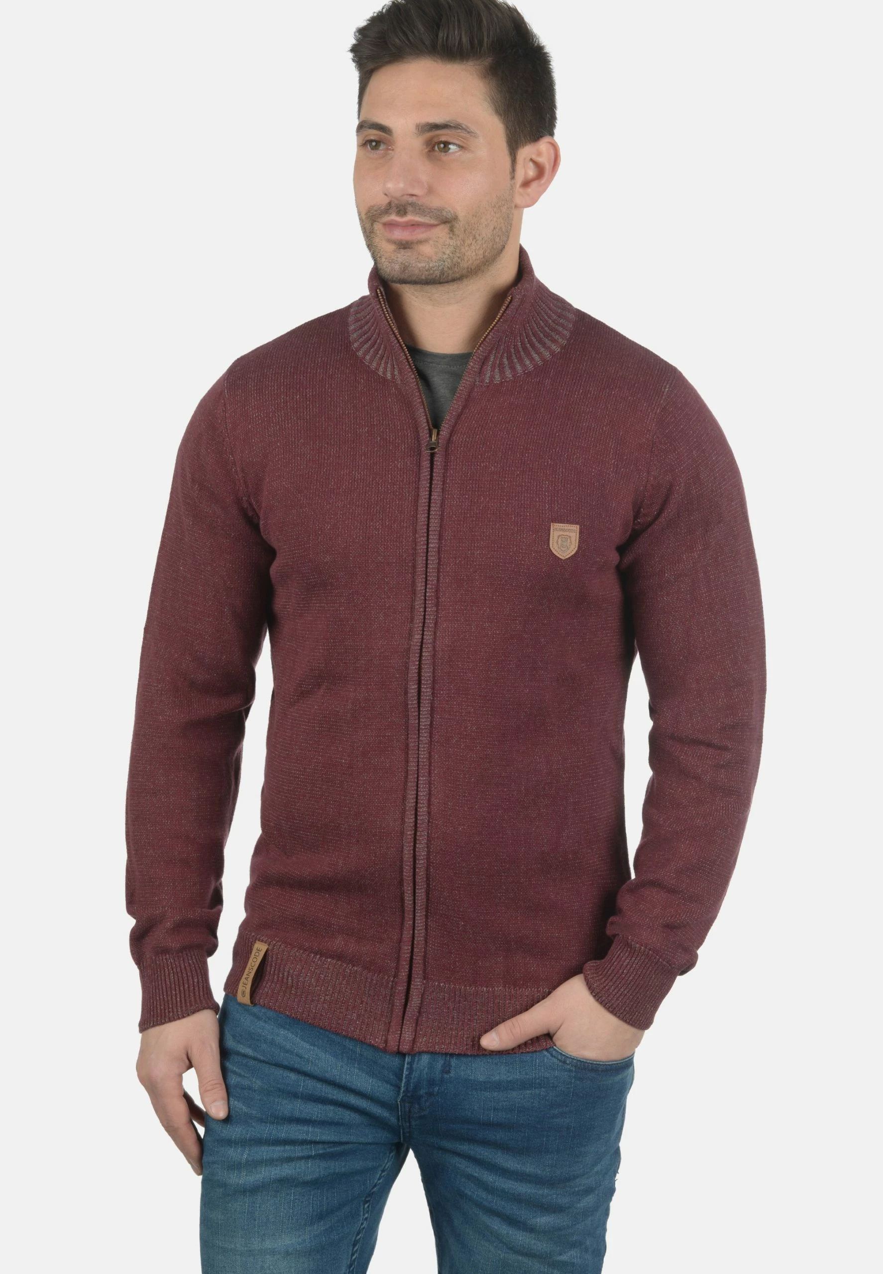 Indicode Jeans Idandy - Chaqueta De Punto - Wine 1 Indicode Jeans Idandy - Chaqueta De Punto - Wine