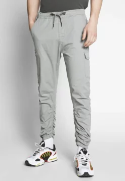 Indicode Jeans Lakeland - Pantalones Cargo - Light Grey