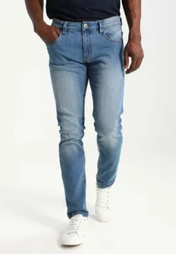 Indicode Jeans Pittsburg - Vaqueros Slim Fit - Blue Wash