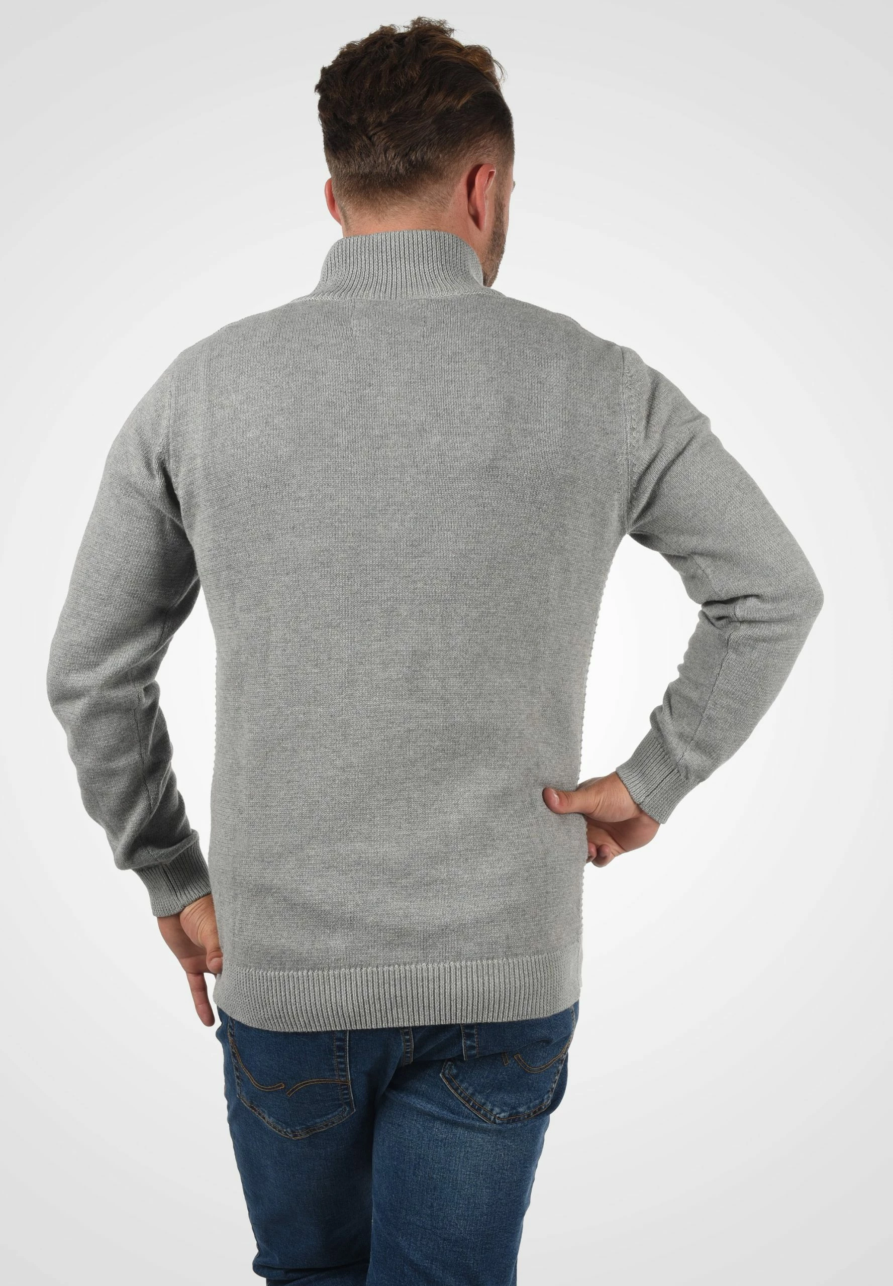 Indicode Jeans Idrichard - Jersey De Punto - Light Grey Mix 3 Indicode Jeans Idrichard - Jersey De Punto - Light Grey Mix - Imagen 3