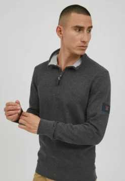 Indicode Jeans Idarcelino - Jersey De Punto - Charcoal Mix