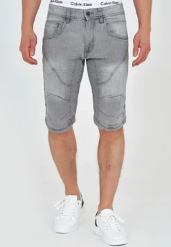 Indicode Jeans Leon - Shorts Vaqueros - Lt Grey