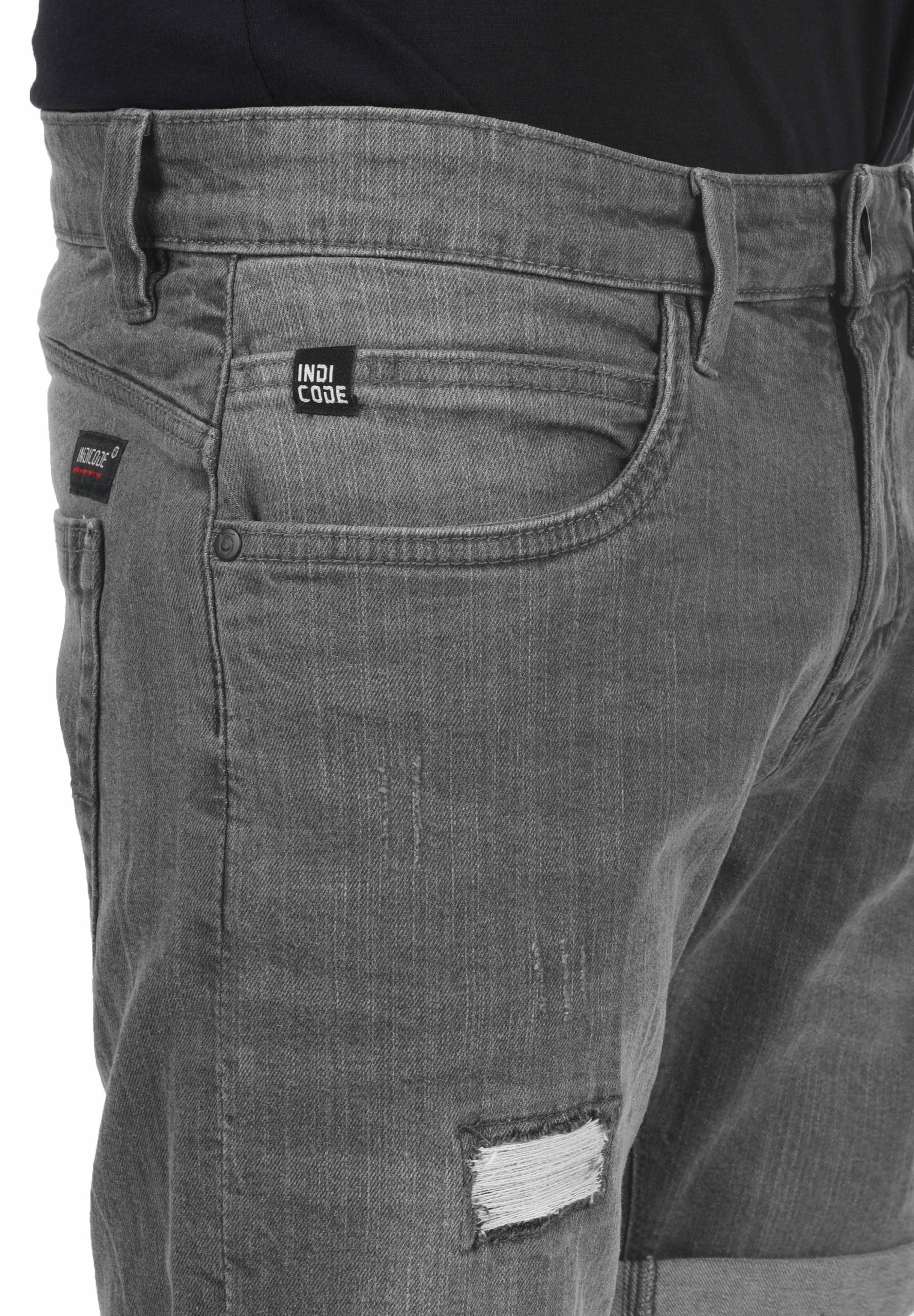 Indicode Jeans Idhallow - Shorts Vaqueros - Light Grey 5 Indicode Jeans Idhallow - Shorts Vaqueros - Light Grey - Imagen 5