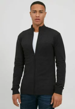 Indicode Jeans Idernoldo - Chaqueta De Punto - Charcoal Mix