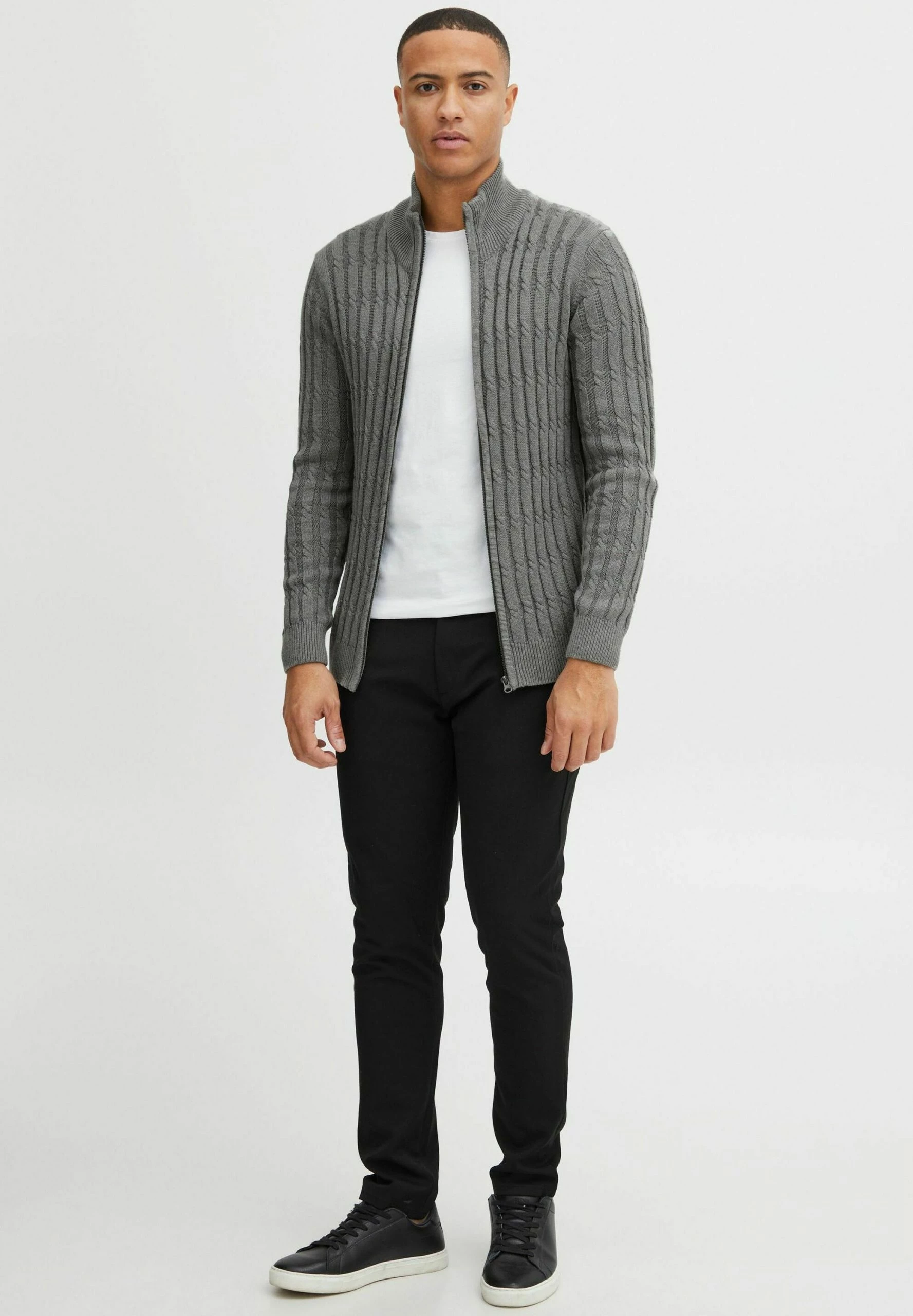 Indicode Jeans Paulomo - Chaqueta De Punto - Grey Mix 2 Indicode Jeans Paulomo - Chaqueta De Punto - Grey Mix - Imagen 2