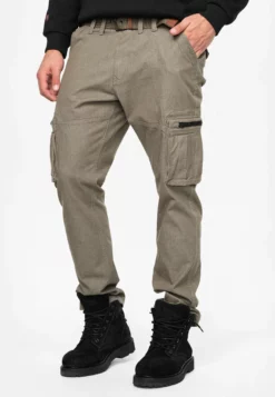 Indicode Jeans Analia - Pantalones Cargo - Army