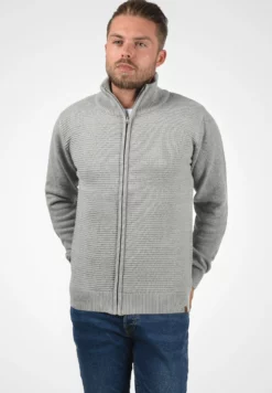 Indicode Jeans Rickert - Chaqueta De Punto - Light Grey Mix