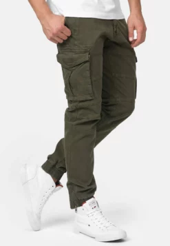 Indicode Jeans Alex - Pantalones Cargo - Dark Green -Indicode Jeans Comercio f40b3a8b9cdb40e4a8af40bf6ba9287b scaled