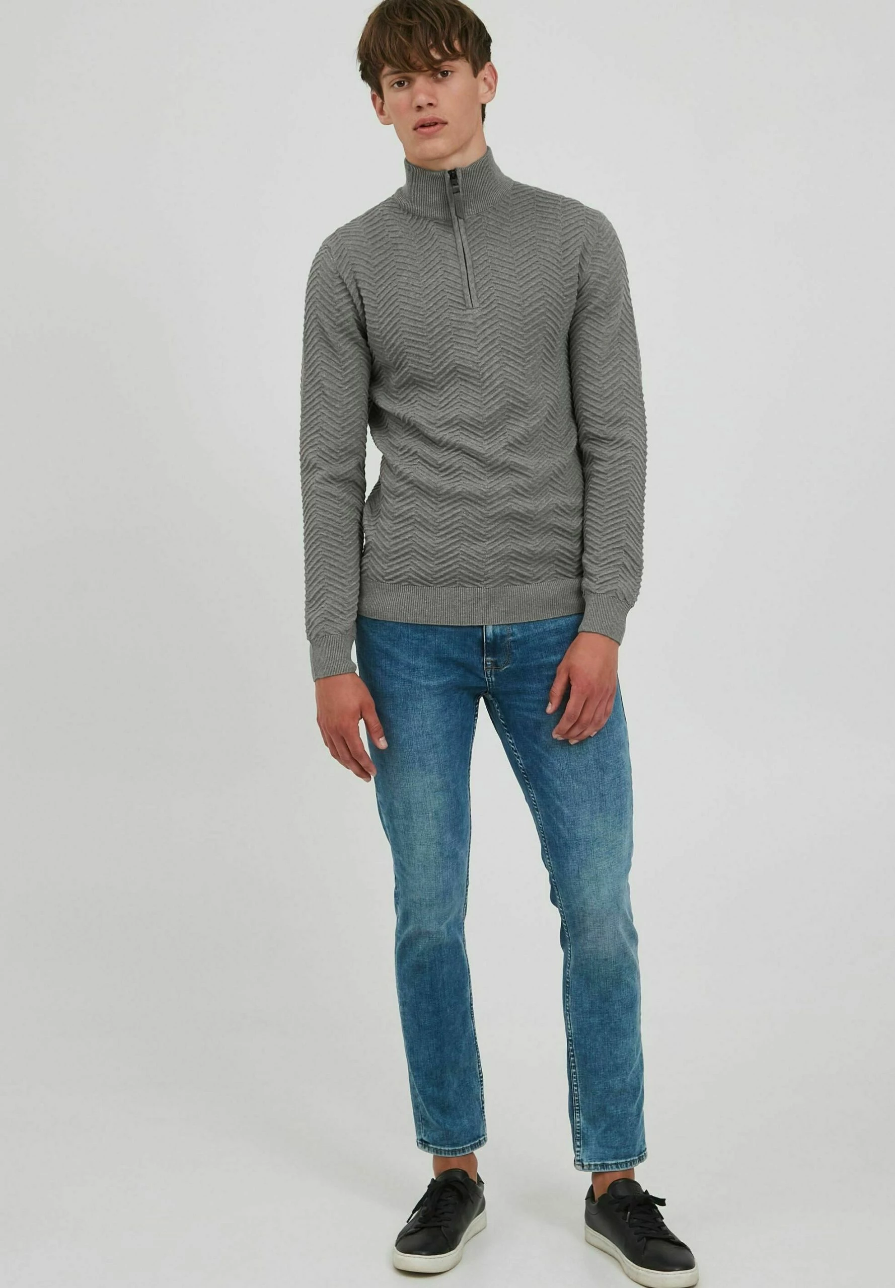 Indicode Jeans Idbanjamon - Jersey De Punto - Grey Mix 2 Indicode Jeans Idbanjamon - Jersey De Punto - Grey Mix - Imagen 2